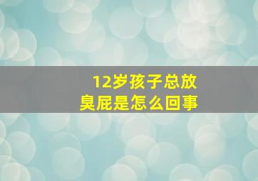 12岁孩子总放臭屁是怎么回事