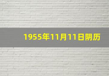 1955年11月11日阴历