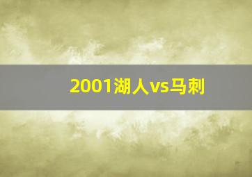 2001湖人vs马刺