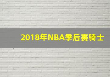 2018年NBA季后赛骑士