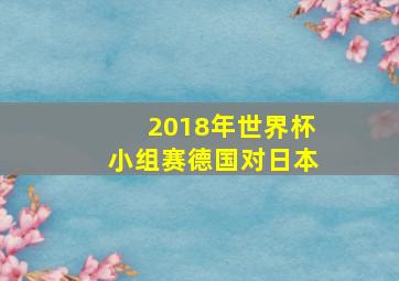 2018年世界杯小组赛德国对日本