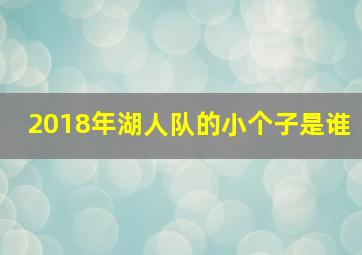 2018年湖人队的小个子是谁