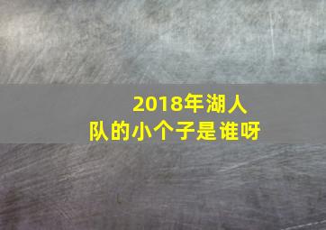 2018年湖人队的小个子是谁呀