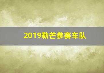 2019勒芒参赛车队