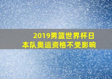 2019男篮世界杯日本队奥运资格不受影响