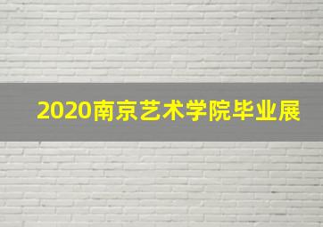 2020南京艺术学院毕业展