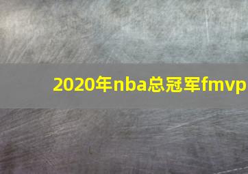 2020年nba总冠军fmvp