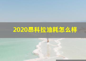 2020昂科拉油耗怎么样