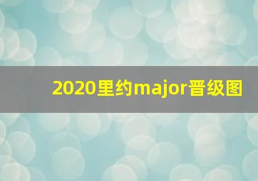 2020里约major晋级图