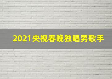 2021央视春晚独唱男歌手