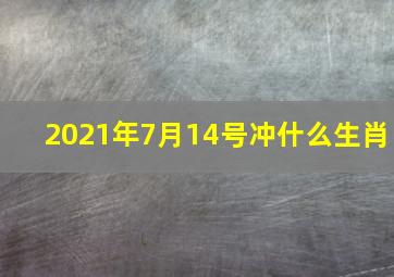 2021年7月14号冲什么生肖