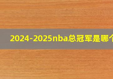 2024-2025nba总冠军是哪个队