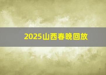 2025山西春晚回放