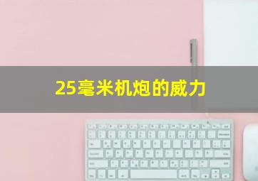 25毫米机炮的威力