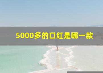 5000多的口红是哪一款