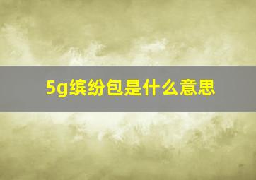 5g缤纷包是什么意思