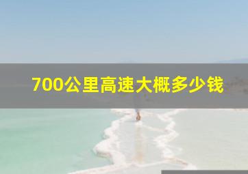 700公里高速大概多少钱