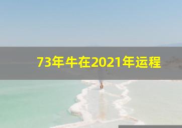 73年牛在2021年运程