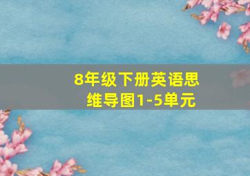 8年级下册英语思维导图1-5单元