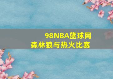 98NBA篮球网森林狼与热火比赛