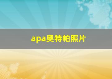 apa奥特帕照片