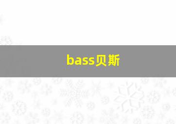 bass贝斯