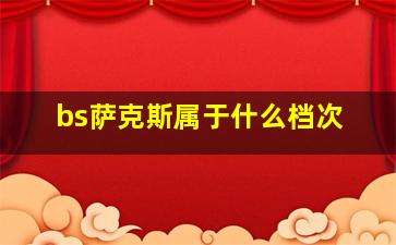 bs萨克斯属于什么档次