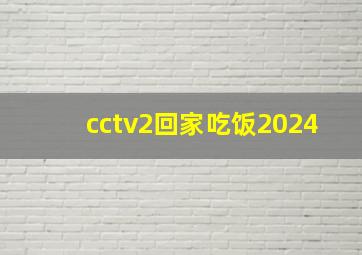 cctv2回家吃饭2024