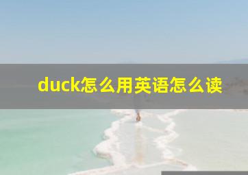 duck怎么用英语怎么读