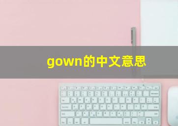 gown的中文意思