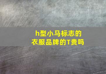 h型小马标志的衣服品牌的T贵吗