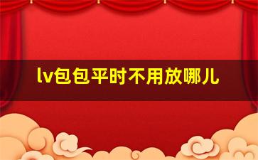 lv包包平时不用放哪儿