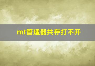 mt管理器共存打不开