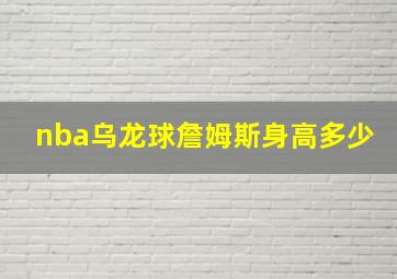 nba乌龙球詹姆斯身高多少