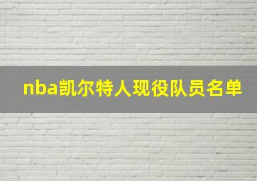 nba凯尔特人现役队员名单