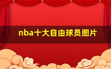 nba十大自由球员图片