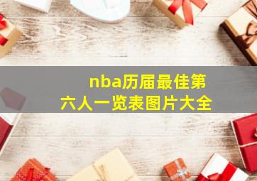 nba历届最佳第六人一览表图片大全