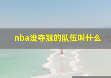 nba没夺冠的队伍叫什么