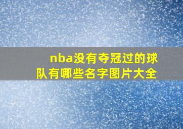 nba没有夺冠过的球队有哪些名字图片大全