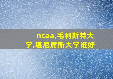 ncaa,毛利斯特大学,堪尼席斯大学谁好