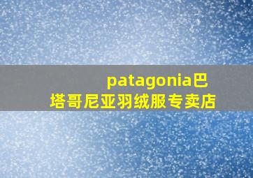 patagonia巴塔哥尼亚羽绒服专卖店