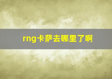 rng卡萨去哪里了啊