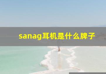 sanag耳机是什么牌子