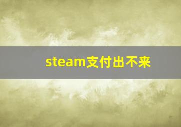 steam支付出不来