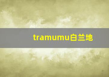 tramumu白兰地