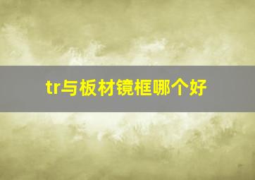 tr与板材镜框哪个好