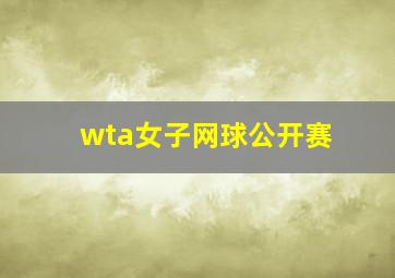 wta女子网球公开赛