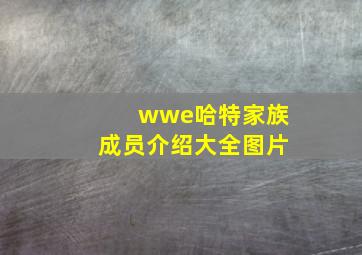 wwe哈特家族成员介绍大全图片