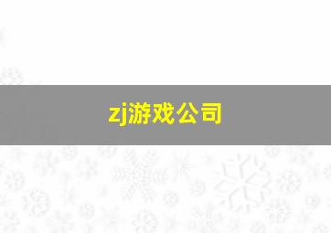 zj游戏公司