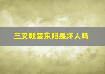 三叉戟楚东阳是坏人吗